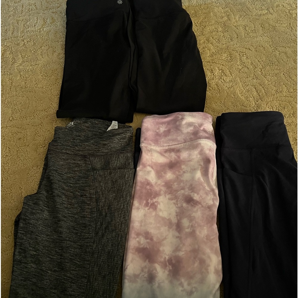 Athleta leggings in perfect condition. Four pains in this bundle for 15 each.